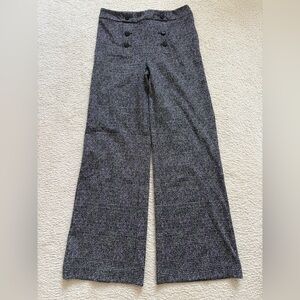 Jason Wu Black and Gray Glen Plaid Wide-Leg Pants
